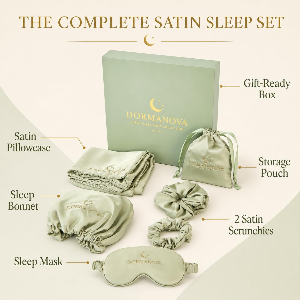 Luxury Satin Sleep Set – Satin - огляд і ціна Luxury Skincare Gift Set