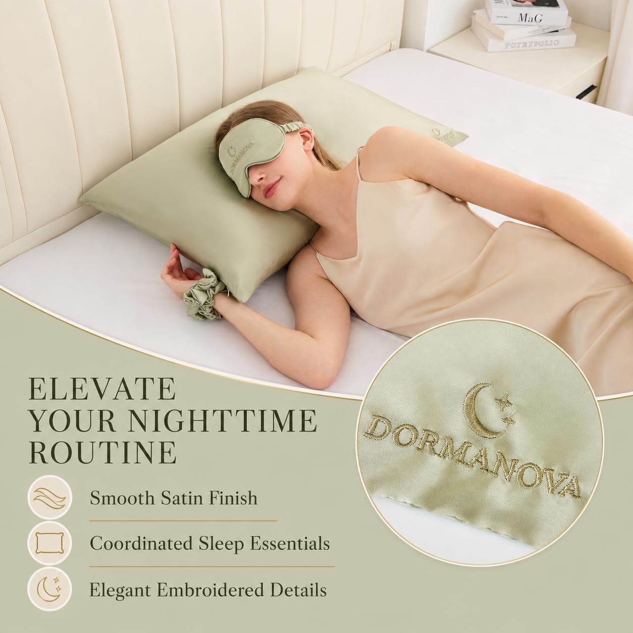 Luxury Satin Sleep Set – Satin - огляд і ціна Luxury Skincare Gift Set