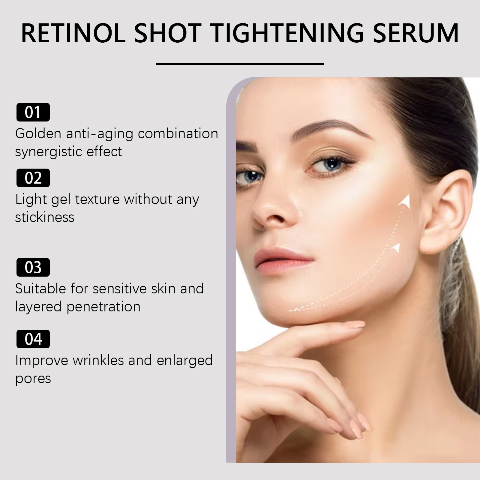Retinol Tightening Serum Face  - огляд і ціна Oligopeptide Wrinkle